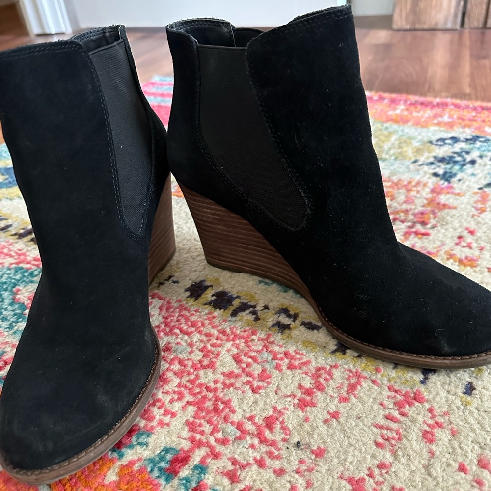 Lucky brand, black wedges